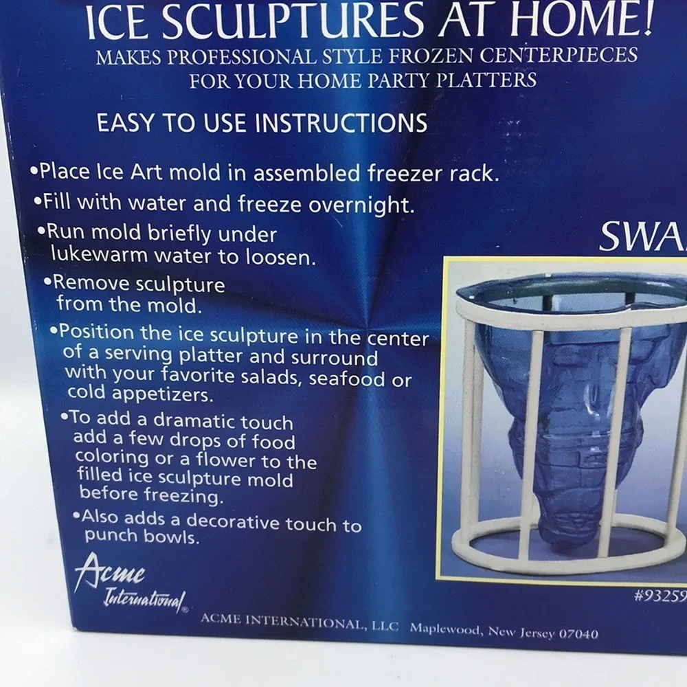 Swan ice art: Make your own ice sculpture at home